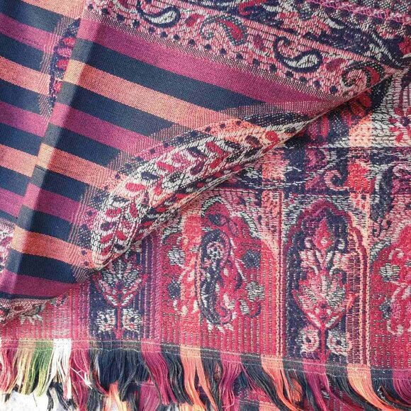 Paisley Made In India Pattern Design Scarf Fashion Shawl Women Wrap Accessory - Picture 1 of 4